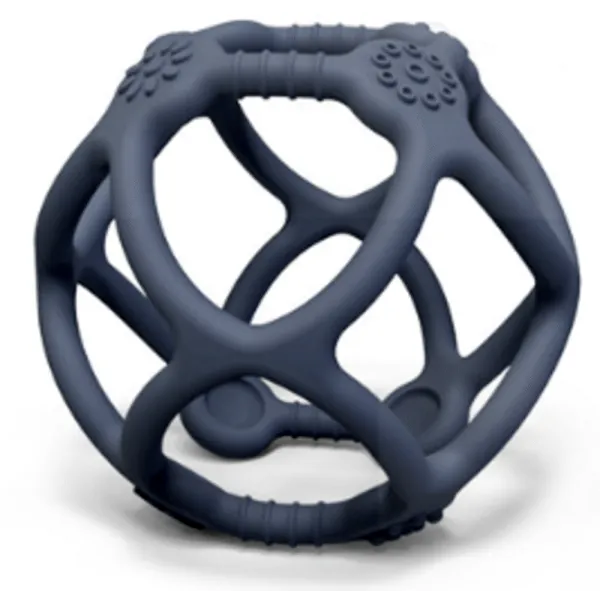 Ball Beißball aus Silikon mit taktilen Oberflächen