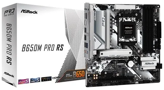 ASRock B650M PRO RS Mainboard - AMD B650 - AMD AM5-Sockel - DDR5 RAM - Micro-ATX