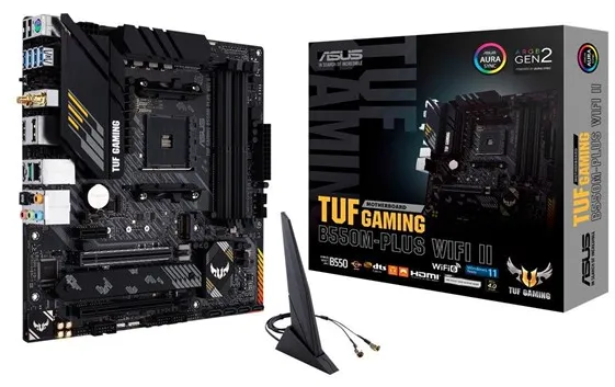 ASUS TUF GAMING B550M-PLUS WIFI II Mainboard - AMD B550 - AMD AM4-Sockel - DDR4 RAM - Micro-ATX