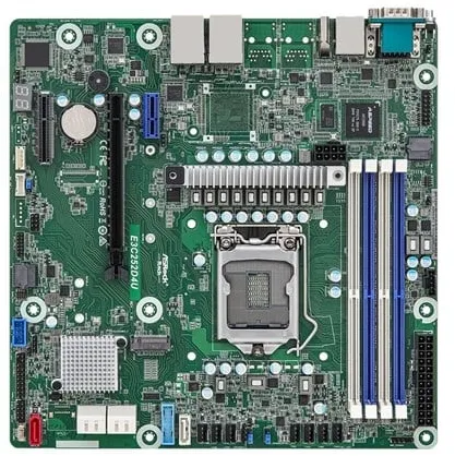 ASRock Rack E3C252D4U - Mainboard - micro ATX - LGA1200 Socket - C252 Mainboard - Intel C252 - Intel LGA1200 Socket - DDR4 RAM - Micro-ATX