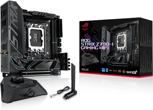 ASUS ROG STRIX Z790-I GAMING WIFI Mainboard - Intel Z790 - Socket Intel LGA1700 - RAM DDR5 - Mini-ITX
