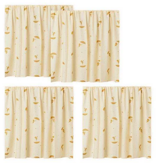 Hoppekids Ole Lukoie Bettvorhang für halbhohes Bett - Gelb