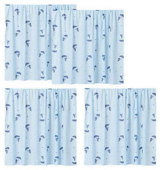 Hoppekids Ole Lukoie Bettvorhang für halbhohes Bett - Blau