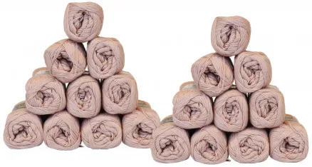 Mayflower Cotton 8/4 Garnpakke Unicolor 1489 Staubrosa - 20 Stk - Mayflower Cotton 8/4 Garnpakke Unicolor 1489 Staubrosa - 20 Stk