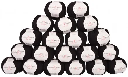 Infinity Hearts Rose 8/4 Garnpakke Unicolor 01 Schwarz - 20 Stück - Infinity Hearts Rose 8/4 Garnpakke Unicolor 01 Schwarz - 20 Stück