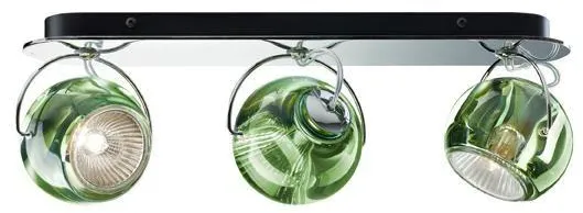 Fabbian Beluga Wand-/Deckenleuchte Tripple Grün