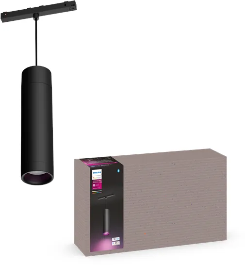 Philips Hue Perifo Deckenpendelleuchte Zylinder - Schwarz