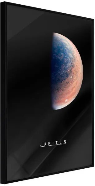 ARTGEIST Poster mit Rahmen - The Solar System: Jupiter Schwarz 30x45