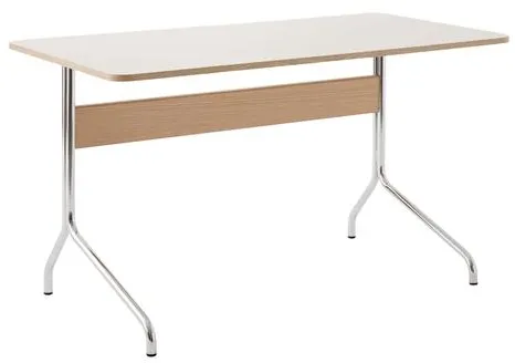 &Tradition Pavilion AV16 Schreibtisch Mushroom/Eiche/Chrom