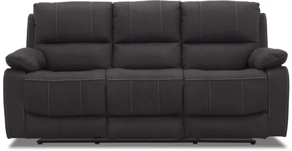 HAGA Texas 3-Sitzer-Reclinersofa - grauer Stoff