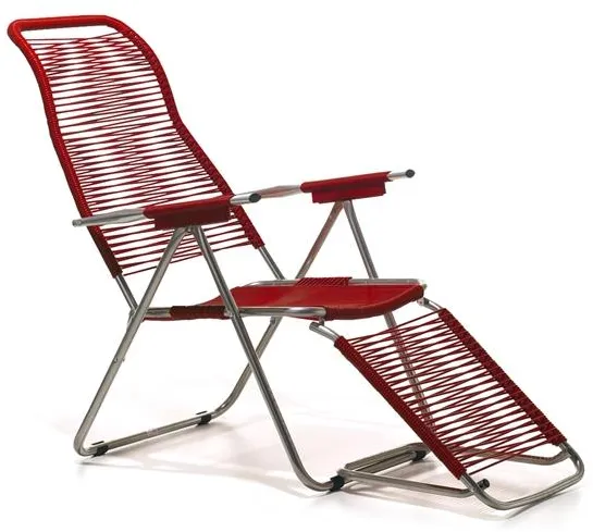 Fiam Spaghetti Liegestuhl Rot