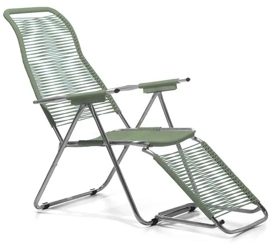 Fiam Spaghetti Liegestuhl Sage Green