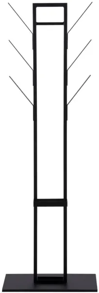 ACT NORDIC Vinson Garderobenständer - schwarzes Metall, inkl. Regenschirmhalter