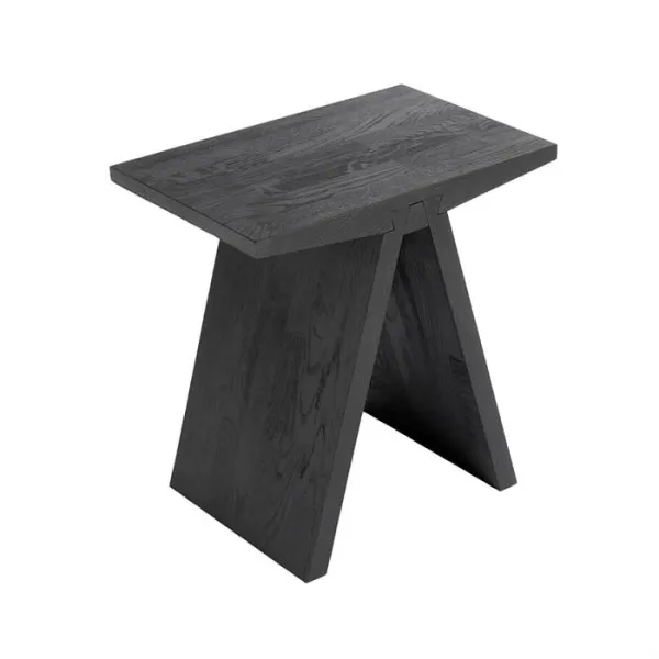 Muubs Angle Hocker - schwarz gebeizt/Öl - FSC - 45 x 45 cm