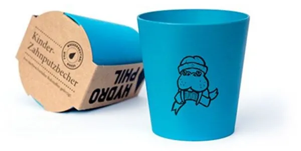 Zahnbürstenbecher Organic Beauty Blau Hydrophil (1 Stk)