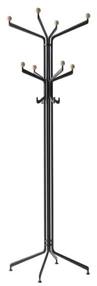 &Tradition Capture SC77 Garderobenständer Graphit/Eiche