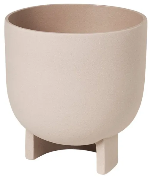 KRISTINA DAM STUDIO Serene Blumentopf, L - Sand-Terrakotta